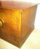 Vintage Wood End Or Coffee Table Cabinet With Front Opening Doors Euc Post-1950 photo 1