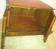 Vintage Wood End Or Coffee Table Cabinet With Front Opening Doors Euc Post-1950 photo 3