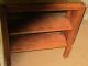 Antique Tiger Oak Mission Style Desk W/drawer Bookshelves On Sides 45 1/4 