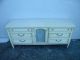 French Painted Long Dresser With Mirror By Basic Witz 1941 Post-1950 photo 2