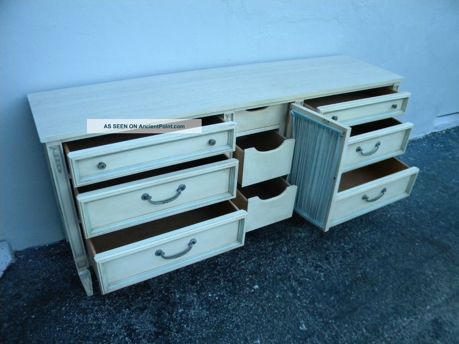 French Painted Long Dresser With Mirror By Basic Witz 1941 Peek 6 drawer dresser is designed with walnut or white oak veneers over engineered wood. ancientpoint com