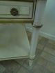 Heritage French Regency Lamp End Table Paint Decorated Carved Stand A Post-1950 photo 9