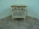 Heritage French Regency Lamp End Table Paint Decorated Carved Stand A Post-1950 photo 1
