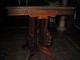 Antique Eastlake Walnut Victorian Grey/pink Marble Top Table 1800-1899 photo 6
