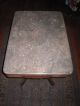 Antique Eastlake Walnut Victorian Grey/pink Marble Top Table 1800-1899 photo 7
