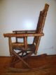 Antique Victorian Rocking Chair For Child / Doll Patina And Fabric 1800-1899 photo 1