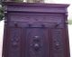 European Antique Walnut Hall Tree With Carved Dolphin And Applied Carvings 1800-1899 photo 1