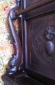 European Antique Walnut Hall Tree With Carved Dolphin And Applied Carvings 1800-1899 photo 4