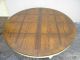 Oak Dining Painted Table With 4 Chairs & 3 Leaves 1386 Post-1950 photo 3