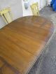 Oak Dining Painted Table With 4 Chairs & 3 Leaves 1386 Post-1950 photo 6