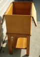 Rare Arts & Crafts Oak Barrister/bankers Box W/stand 1900-1950 photo 2