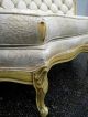 French Long Heavy Carved Tufted Divided Tripartite Couch / Sofa 2691 1900-1950 photo 9