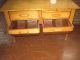 Antique Pine Kitchen Work /bakers Table With Four Drawers Finished On All Sides 1800-1899 photo 1
