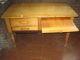 Antique Pine Kitchen Work /bakers Table With Four Drawers Finished On All Sides 1800-1899 photo 3