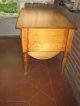 Antique Pine Kitchen Work /bakers Table With Four Drawers Finished On All Sides 1800-1899 photo 4
