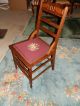 Wonderful Antique Walnut Victorian Needlepoint Chair W/great Detail 1800-1899 photo 2