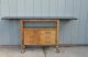 Mid Century Danish Modern Heritage Bar Cart Fold Out Side Risom Vintage Style Post-1950 photo 1