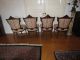 Set Of Four Antique Victorian Walnut Sidechairs Ca.  1860 Recently Reupholstered 1800-1899 photo 1