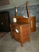 Antique Oak Bedroom Washstand Dresser Commode Furniture 1900-1950 photo 1