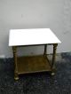 Mid Century Marble Top Gold Leaf Side Table Post-1950 photo 1