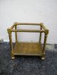 Mid Century Marble Top Gold Leaf Side Table Post-1950 photo 6