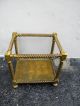 Mid Century Marble Top Gold Leaf Side Table Post-1950 photo 7