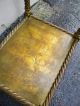 Mid Century Marble Top Gold Leaf Side Table Post-1950 photo 8