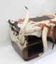 Art Deco Desk With Longhorns And Cowhide On Mahogany 1900-1950 photo 1