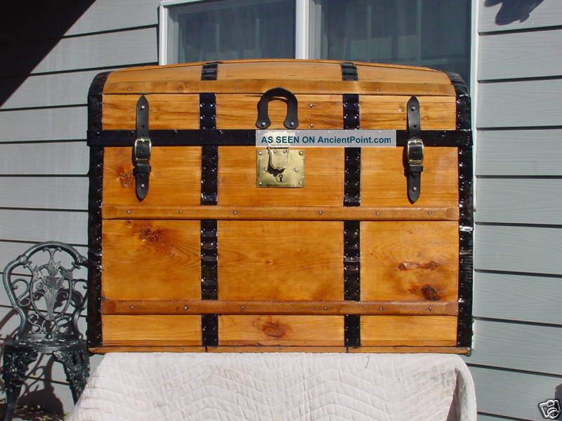 Restored Antique Trunk - 1887 Patent Date - Tray - Outstanding Trunk Other photo
