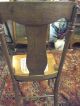 Antique Oak Chair Pressback Cane Seat Refinished. 1900-1950 photo 4
