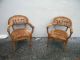 Pair Of Mid - Century Mahogany Tufted Living Room Side Chairs 2231 Post-1950 photo 1