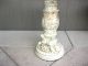 Vintage Italian Style Key Table Cherubs & Acanthus Leaves Faux Marble Top Side Post-1950 photo 2