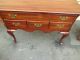 50587 Solid Cherry Queen Anne Low Boy Server Buffet Post-1950 photo 10