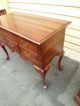 50587 Solid Cherry Queen Anne Low Boy Server Buffet Post-1950 photo 5