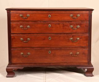 18th Century American Antique Pennsylvania Chippendale Chest Of Drawers Dresser photo