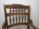 Eastlake Carved Victorian Chair With Hand Caned Seat,  Fancy Spindles 1800-1899 photo 1