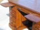 American Quartersawn Oak Raised Panel Flattop Desk 1900-1950 photo 10