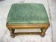 Vintage Ethan Allen Spanish Style Armchair And Ottoman With Green Velvet Post-1950 photo 10