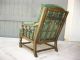Vintage Ethan Allen Spanish Style Armchair And Ottoman With Green Velvet Post-1950 photo 5