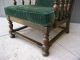 Vintage Ethan Allen Spanish Style Armchair And Ottoman With Green Velvet Post-1950 photo 8