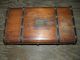 Antique Stagecoach Jenny Lind Wood Trunk With Metal Rivets And Bands 1800 ' S 1900-1950 photo 2