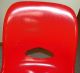 1 Vtg Orange - Red Krueger Fiberglass Side Shell Chair Retro 60s 70s Eames Era Post-1950 photo 10