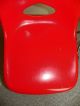 1 Vtg Orange - Red Krueger Fiberglass Side Shell Chair Retro 60s 70s Eames Era Post-1950 photo 6