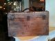 Early Antique Wooden Trunk With Leather Handle 1800-1899 photo 3