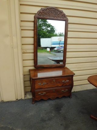 50597 Hickory Furniture Batchelor Chest Dresser With Mirror photo