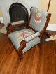 Amazing One Of A Kind Antique Victorian Needlepoint Parlour Chair 1800-1899 photo 1