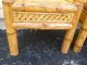 47648 Set 4 Adirondak Twig Bamboo Side Chairs Chair S Post-1950 photo 5