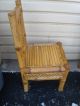 47648 Set 4 Adirondak Twig Bamboo Side Chairs Chair S Post-1950 photo 6