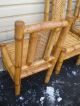 47648 Set 4 Adirondak Twig Bamboo Side Chairs Chair S Post-1950 photo 7