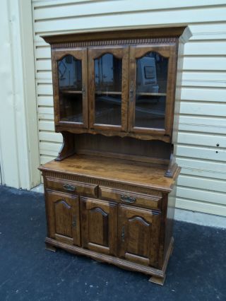 49977 Solid Maple 2 Piece China Cabinet Curio photo